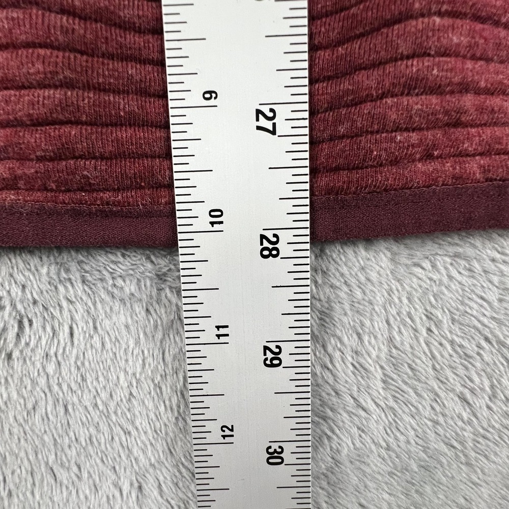 Gerry Sweatshirt Mens XL Red Snap Henley Mock Neck Lined Pockets Pullover Fleece - Picture 12 of 14